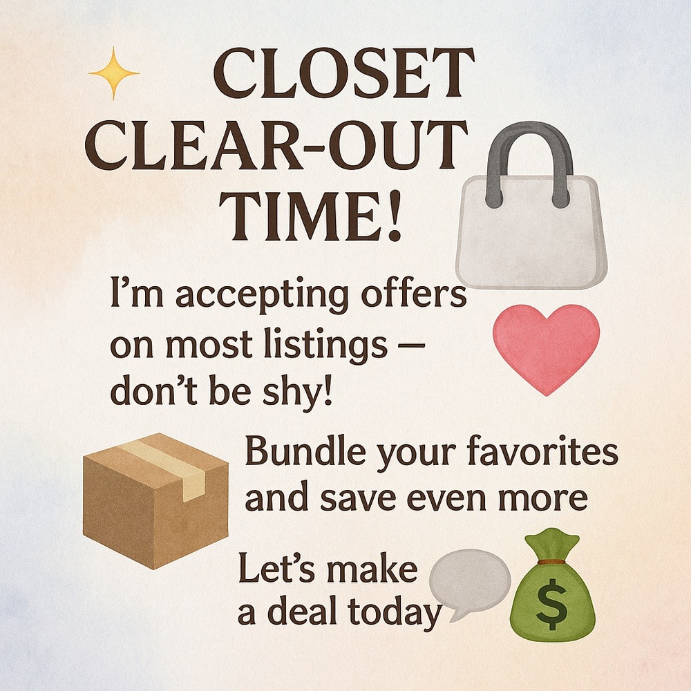✨ Closet Clear-Out‎ Time! ✨